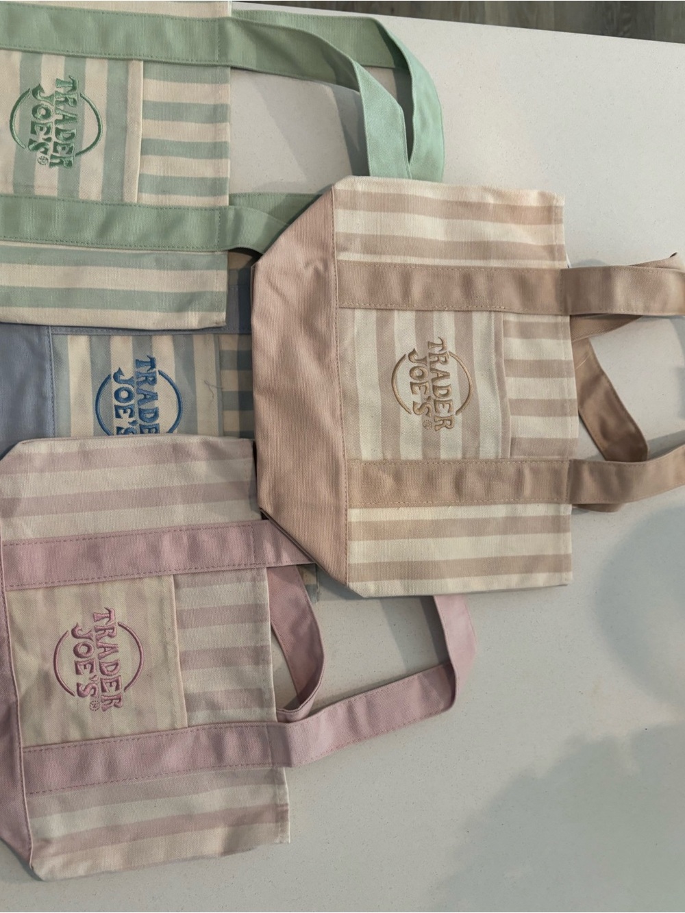 Trader Joe’s set of 4 canvas totes.